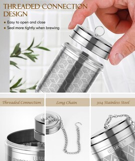 Foto 4 | Foto 4 | Set De Infusores De Té Lullatti De Acero Inoxidable 18/8 (paquete De 2+1) - Venta Internacional.