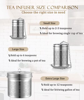 Foto 7 | Foto 7 | Set De Infusores De Té Lullatti De Acero Inoxidable 18/8 (paquete De 2+1) - Venta Internacional.