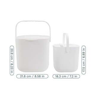 Foto 4 | Foto 4 | Papelera Para Compostaje Lomi Kitchen 7 Litros Sin Olor Fácil De Limpiar - Venta Internacional.