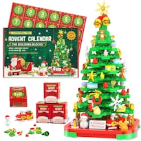Calendario De Adviento Bestbase 2024 Building Blocks Christmas Tree - Venta Internacional.