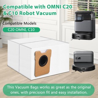 Foto 2 | Foto 2 | Paquete De 12 Bolsas Para Polvo Compatibles Con La Aspiradora Eufy Omni C20 Y C10 - Venta Internacional.