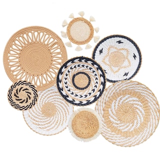Foto 1 | Foto 1 | Cesta De Pared Para Decoración Tel Charme Boho 30 Cm Ratán Hecha A Mano X8 - Venta Internacional.