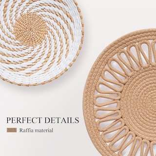 Foto 2 | Foto 2 | Cesta De Pared Para Decoración Tel Charme Boho 30 Cm Ratán Hecha A Mano X8 - Venta Internacional.