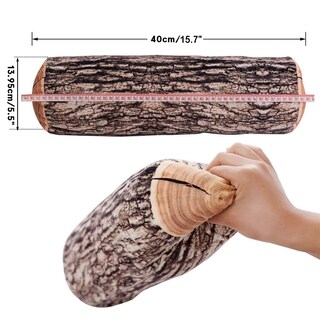 Foto 2 | Foto 2 | Cojín Decorativo Hyseas Con Estampado Digital 3d De Troncos De Madera - Venta Internacional.