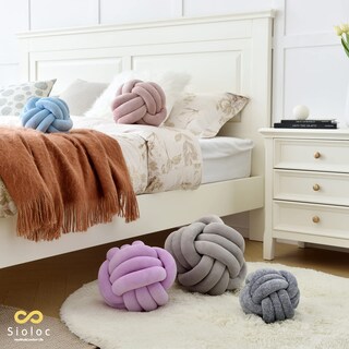 Foto 4 | Foto 4 | Cojín Sioloc Soft Knot Ball De Felpa 35 Cm Color Lila - Venta Internacional.