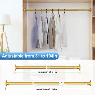 Foto 4 | Foto 4 | Barra De Cortina De Ducha Corklatta Gold Ajustable De 80 A 264 Cm - Venta Internacional.