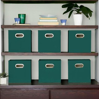 Foto 3 | Foto 3 | Juego De 6 Cubos Storage Cube Bins Household Essentials Color Verde - Venta Internacional.