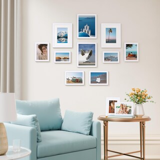 Foto 3 | Foto 3 | Marco De Fotos Para Collage Decoración De Pared Vittanly 12 Unidades Color Blanco - Venta Internacional.