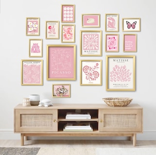 Foto 5 | Foto 5 | Decoración Mural De Anerza Matisse Gallery Prints Color Rosa 16 Unidades - Venta Internacional.