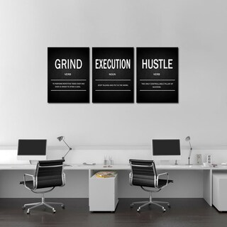 Foto 5 | Foto 5 | Lienzo De Pared Motivacional Deergar Grind Hustle Execution - Venta Internacional.