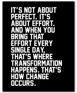 Foto 1 | Foto 1 | Póster De Pared Motivacional «no Se Trata De Ser Perfecto» 20 X 25 Cm - Venta Internacional.