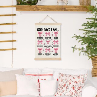 Foto 6 | Foto 6 | Póster Colgante Ryycdoi Con Lazo Rosa Para Decoración De Baño  30 X 40 Cm - Venta Internacional.