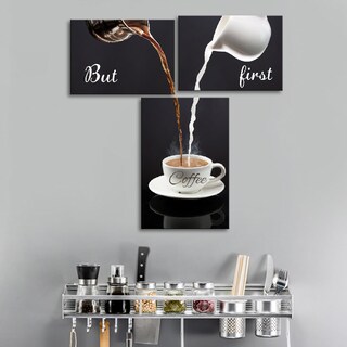 Foto 2 | Foto 2 | Decoración De Pared Pinetree Art Coffee Bar But First Coffee Set 3 - Venta Internacional.