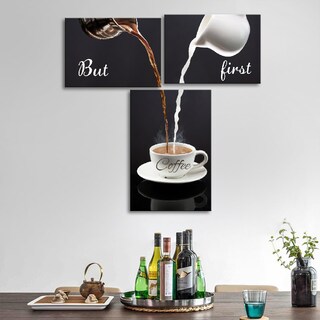 Foto 3 | Foto 3 | Decoración De Pared Pinetree Art Coffee Bar But First Coffee Set 3 - Venta Internacional.