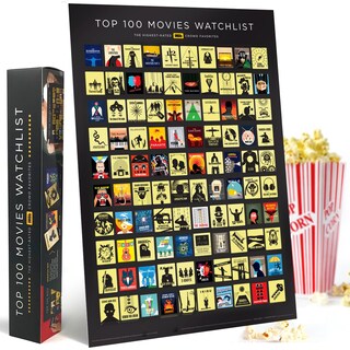 Foto 1 | Foto 1 | Scratch Off Poster Curious Charts Commission Imdb Top 100 - Venta Internacional.