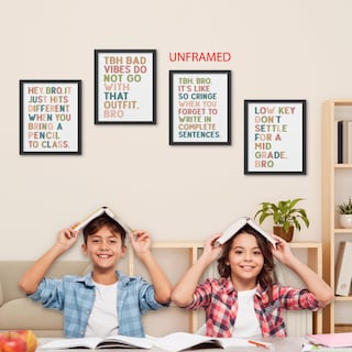Foto 2 | Foto 2 | Set De Láminas De Pared Hxlac Funny Classroom  20 X 25 Cm  Sin Marco - Venta Internacional.