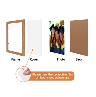 Foto 6 | Foto 6 | Juego De Marcos De Fotos De 12 X 6 Pulgadas Con Acabado De Madera Negra - Venta Internacional.