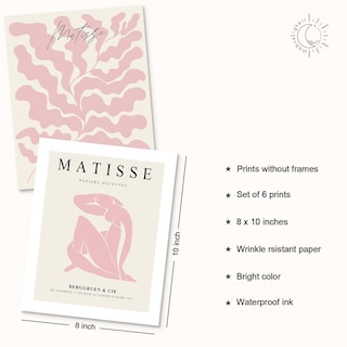 Foto 2 | Foto 2 | Lámina Mural Habseligkeit Matisse Pink  20 X 25 Cm  Sin Marco - Venta Internacional.