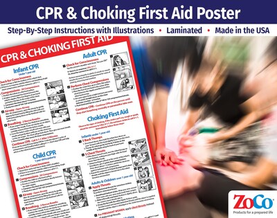 Foto 3 | Foto 3 | Imán De Seguridad Para Póster Zoco Cpr And Choking  30 X 45 Cm  Laminado - Venta Internacional.