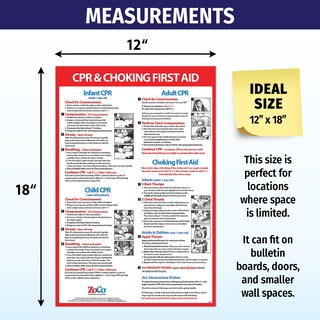 Foto 5 | Foto 5 | Imán De Seguridad Para Póster Zoco Cpr And Choking  30 X 45 Cm  Laminado - Venta Internacional.