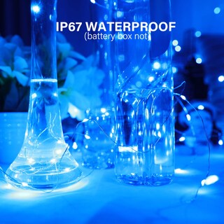 Foto 3 | Foto 3 | Batería Azul Fairy Lights Onforu De 20 Led 2 M Impermeable Paquete De 16 - Venta Internacional.