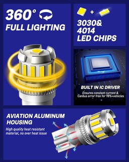 Foto 2 | Foto 2 | Lámpara Led Para Matrícula Autoone 194 T10 168 2825 W5w 6500k - Venta Internacional.