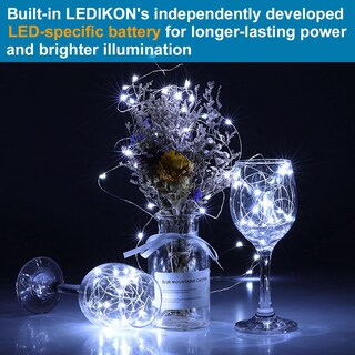 Foto 2 | Foto 2 | Fairy Lights Ledikon 20 Led Funciona Con Pilas 1 M Paquete De 18 - Venta Internacional.