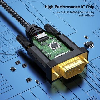 Foto 4 | Foto 4 | Cable Displayport A Vga Dteedck De 1 M Para Monitor Proyector Hdtv - Venta Internacional.