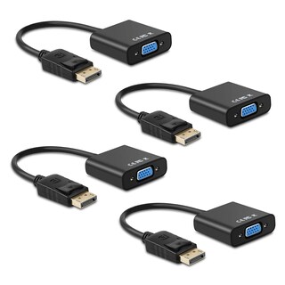 Foto 1 | Foto 1 | Adaptador Displayport A Vga Ankey Chapado En Oro Paquete De 4 - Venta Internacional.