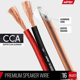 Foto 6 | Foto 6 | Cable De Altavoz Cca Estéreo De Calibre 16 Awg De 100 Pies (30 5 M) - Venta Internacional.