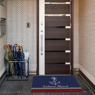 Foto 5 | Foto 5 | Felpudo Qvapt Nautical Mary Anchor Welcome Aboard 30 X 45 Cm - Venta Internacional.