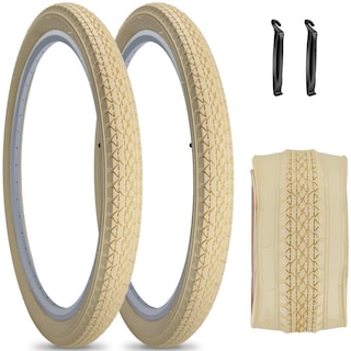 Foto 1 | Foto 1 | Neumáticos Para Bicicleta Simeiqi Beach Cruiser 26 X 2.125 Pared Color Crema Paquete De 2 - Venta Internacional.