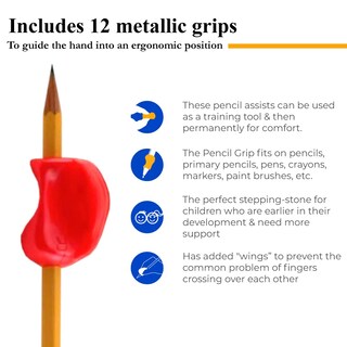 Foto 4 | Foto 4 | Pencil Grip Crossover Grip 12 Metallic Para Mano Izquierda/derecha - Venta Internacional.