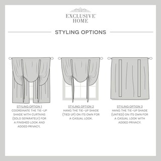 Foto 4 | Foto 4 | Filtro De Luz Tie Up Shade Exclusive Home Loha 54 X 63 Cm - Venta Internacional.