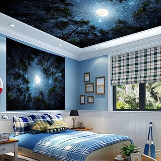 Foto 2 | Foto 2 | Tapiz Apdidl Forest Galaxy Cielo Estrellado Luna Y Estrellas 150 X 200 Cm - Venta Internacional.