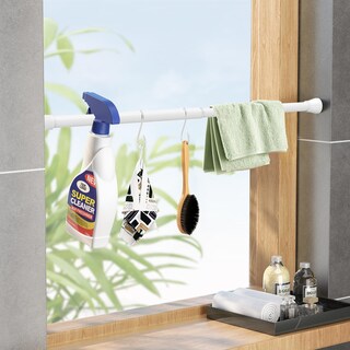 Foto 2 | Foto 2 | Barra De Cortina Tensora Zipglo De 40 A 65 Cm Ajustable Blanca 1 Unidad - Venta Internacional.