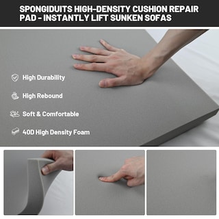 Foto 3 | Foto 3 | Soporte De Cojín De Sofá Spongiduits Para Asientos Caídos Color Gris X2 - Venta Internacional.