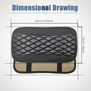 Foto 2 | Foto 2 | Funda Universal Para Consola Central De Coche Vrasly Piel Negra - Venta Internacional.