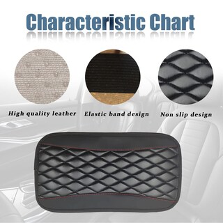Foto 4 | Foto 4 | Funda Universal Para Consola Central De Coche Vrasly Piel Negra - Venta Internacional.