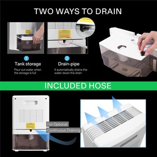 Foto 5 | Foto 5 | Mini Deshumidificador Eléctrico Vivosun Ultrasilencioso De 2200 Ml Con Temporizador - Venta Internacional.