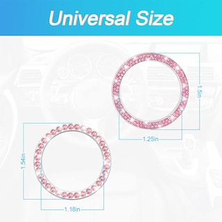 Foto 2 | Foto 2 | Pegatinas De Cristal Con Diamantes De Imitación Para Coche  Diseño De Motor  Color Rosa - Venta Internacional.