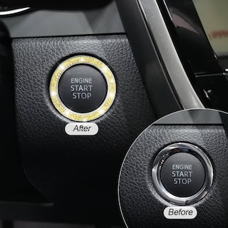 Foto 4 | Foto 4 | Calcomanías Para Anillo De Arranque De Motor Con Diamantes De Imitación Para Coche Bling Paquete De 2 - Venta Internacional.