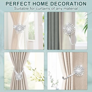 Foto 6 | Foto 6 | Cortinas Magnéticas Auleep  Paquete De 4 Unidades  Cristal Plateado - Venta Internacional.