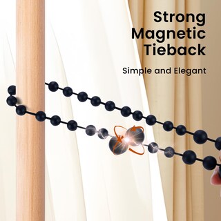 Foto 6 | Foto 6 | Juego De 4 Cuentas Magnéticas De Madera Klogtsind Para Cortinas - Venta Internacional.