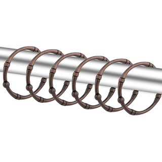 Foto 1 | Foto 1 | Ganchos Para Cortinas De Ducha Tcmao De Metal Inoxidable Paquete De 12 Unidades Color Bronce - Venta Internacional.