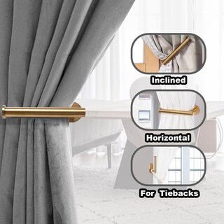 Foto 3 | Foto 3 | Soportes Para Cortinas Maxmona Adhesivos Autoadhesivos Dorados (juego De 4) - Venta Internacional.