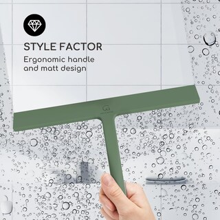 Foto 3 | Foto 3 | Espátula De Ducha Gütewerk Para Puertas De Cristal  Silicona  28 Cm  Color Verde - Venta Internacional.