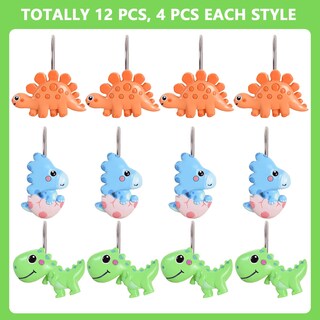 Foto 2 | Foto 2 | Ganchos Para Cortinas De Ducha Ctohn Dinosaur De Acero Inoxidable X12 - Venta Internacional.