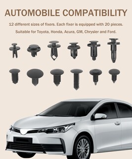 Foto 4 | Foto 4 | Clips De Retención De Coche Bylikeho 240 Unidades Clips Para Parachoques Remaches De Plástico - Venta Internacional.
