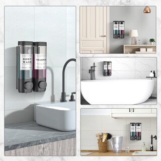 Foto 7 | Foto 7 | Dispensador De Champú Y Acondicionador Cabo Deseado 2x300ml Negro - Venta Internacional.